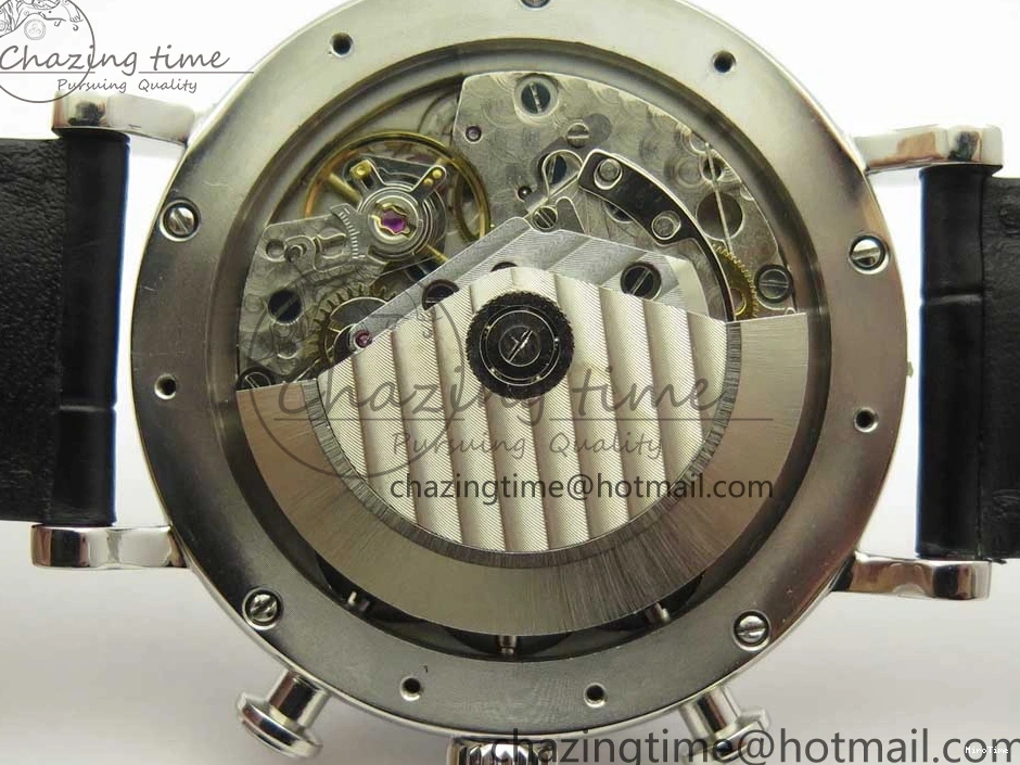 MIROTIME 0327 Snug Portofino IW391022 SS ZK 1:1 Best Edition White Dial Gold Markers On Black Leather Strap A 7130